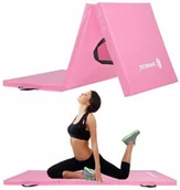 Maty do ćwiczeń - Springos Mata gimnastyczna 180 cm różowa FA0061 - miniaturka - grafika 1