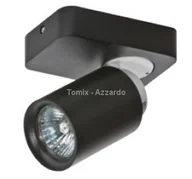 Lampy ścienne - Azzardo Kinkiet TOMI 1 CZARNY AZ0681) - miniaturka - grafika 1
