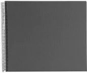 Albumy fotograficzne - goldbuch Goldbuch album spiralny z wycięciem na zdjęcie, Bella Vista, cm, 40 czarnych stron, len, Coffee Bronze,, 35x30 cm - miniaturka - grafika 1