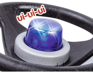 BIG Jeździk New Bobby Car Policja z Dźwiękiem 56101 - Jeździki dla dzieci - miniaturka - grafika 5