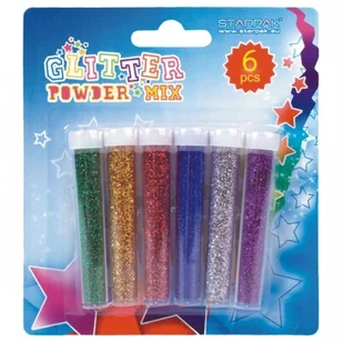 Starpak Brokat Sypki 80g 6 Kolorów - Przybory szkolne - miniaturka - grafika 3