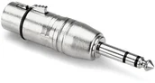 Złącza, przejściówki, adaptery - Hosa Adapter gniazdo XLR wtyk TRS 6.35mm (TR1088BT3BBL) - miniaturka - grafika 1