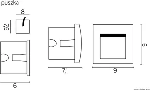 Su-Ma Wpust ścienny zewnętrzny Mur-Led M2029 M2029 - Lampy ścienne - miniaturka - grafika 7
