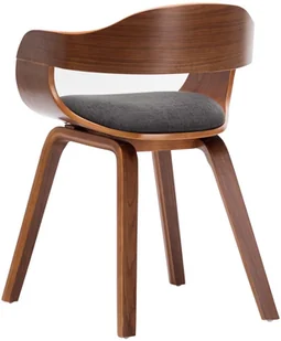 vidaXL Krzesła do jadalni, 6 szt., ciemnoszare, tkanina i gięte drewno - Krzesła - miniaturka - grafika 6