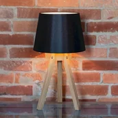 Lampy stojące - Spotlight Tripod Nocna Spot-Light 6115074 Drewno Dębowe/Tkanina - miniaturka - grafika 1