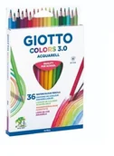 Przybory szkolne - Giotto Kredki colors 3,0 aquarell 36szt GIOT018 - miniaturka - grafika 1