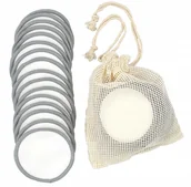 Pozostałe akcesoria kosmetyczne - Płatki Kosmetyczne Wielorazowe 16 Sztuk + Worek - miniaturka - grafika 1