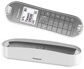 Telefony stacjonarne - Panasonic KX-TGK320 designerski telefon bezprzewodowy z automatyczna sekretarka, biały KX-TGK320GW - miniaturka - grafika 1