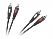 Kable - CABLETECH Kabel 2RCA-2RCA 1.0m Eco-Line LEC-KPO4001-1.0 - miniaturka - grafika 1