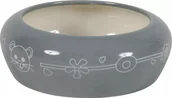 Akcesoria dla gryzoni - Miska ceramiczna dla gryzonia 250 ml szary/beżowy - miniaturka - grafika 1
