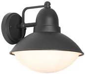 Lampy ogrodowe - QAZQA Nowoczesny kinkiet zewnętrzny czarny IP44 - Marcel - miniaturka - grafika 1