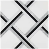 Płytki ceramiczne - Dunin Pure White Quadron mozaika kamienna - najlepsza obsługa, Rybnik 32 227 41 31 - miniaturka - grafika 1