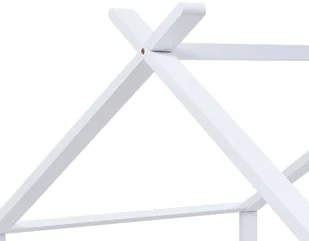 vidaXL Rama łóżka dziecięcego, biała, lite drewno sosnowe, 90 x 200 cm vidaXL - Łóżka dla dzieci i młodzieży - miniaturka - grafika 7