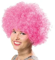 Dodatki do strojów karnawałowych - Folat folat 26776  Afro peruka, jeden rozmiar, Rosa - miniaturka - grafika 1