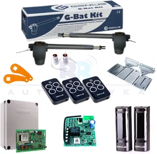 Genius Zestaw G-BAT 400 do bram skrzydłowych o długości skrzydła do 4 m GBAT400_STD - Zestawy do bram - miniaturka - grafika 2