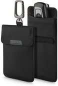 Etui na klucze - Spigen Antykradzieżowe etui na kluczyk Klatka Faradaya Spigen RFID blokada sygnału Black AFA03754 - miniaturka - grafika 1