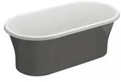Wanny - Polimat Amona Wanna wolnostojąca 150x75,5 cm grafit 00413 - miniaturka - grafika 1