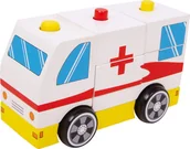 Klocki - Small Foot Design Ambulans do montażu - miniaturka - grafika 1