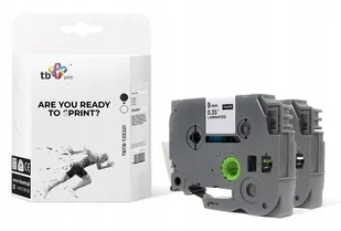 Brother tb print TB Print Taśma TBTB-TZE221 Czarny na Białym 9x8mm 2 szt TBTB-TZE221 - Dodatki do drukarek i skanerów - miniaturka - grafika 2