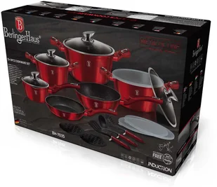 Berlinger Haus Lumarko Zestaw Garnków Bh-7035 Burgundy BH-7035 Kinghoff - Zestawy garnków i patelni Berlinger Haus Lumarko Zestaw Garnków Bh-7035 Burgundy BH-7035 Kinghoff - Zestawy garnków i patelni - miniaturka - grafika 7
