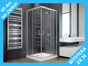 Besco  PMD Piramida Modern 185 90x90 - Kabiny prysznicowe - miniaturka - grafika 2