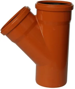 Trójnik Kanalizacyjny 110x110 45' Zew - Rury - miniaturka - grafika 2