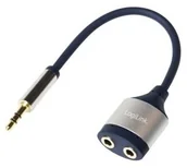 Kable - Logilink Splitter audio 3.5mm do 2x3.5mm CA1100 - miniaturka - grafika 1