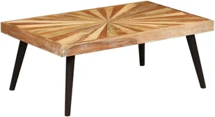 vidaXL Stolik kawowy z litego drewna mango, 90 x 55 x 36 cm - Ławy i stoliki kawowe - miniaturka - grafika 6