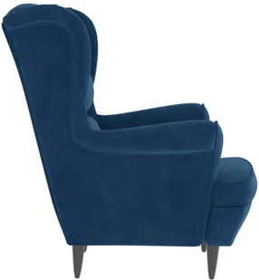 vidaXL Lumarko Fotel niebieski, aksamitny 324058 - Fotele - miniaturka - grafika 4