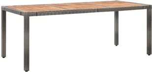 vidaXL 9-cz. zestaw mebli ogrodowych z poduszkami, polirattan, szary - Meble ogrodowe vidaXL 9-cz. zestaw mebli ogrodowych z poduszkami, polirattan, szary - Meble ogrodowe - miniaturka - grafika 4