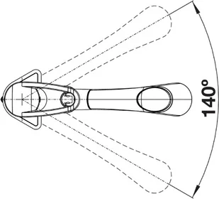 Blanco NOTIS S perłowoszary/chrom 523261 - Baterie kuchenne - miniaturka - grafika 4
