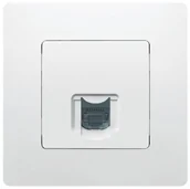 Gniazdka elektryczne - Legrand Gniazdko komputerowe Niloe RJ45 K6 komplet białe 396446 - miniaturka - grafika 1