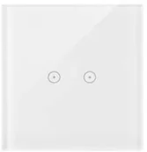 Wyłączniki światła i elektryczne - Simon Panel dotykowy Simon 54 Touch DSTR12/70 1 moduł 2 pola dotykowe poziome biała perła DSTR12/70 - miniaturka - grafika 1