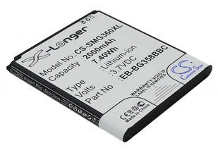 Cameron Sino Samsung Galaxy Core Prime / EB-BG358BBC 2000mAh 7.40Wh Li-Ion 3.7V (CS-SMG360XL) - Baterie do telefonów - miniaturka - grafika 2