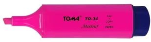 TOMA Zakreślacz Mistral różowy 10szt) - Artykuły biurowe - miniaturka - grafika 3