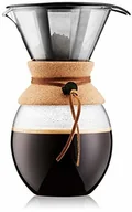 Kubki - Bodum 11593-109 Pour Over Coffee Maker z filtrem permanentnym S/s, 12 kubków, 1,5 l, 140 ml, korek, szkło, 1,5 litra 11593-109 - miniaturka - grafika 1