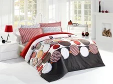 Faro Pościel Satynowa Valentini romance czerwony 160x200+2x70x80 - Pościel dla dzieci - miniaturka - grafika 2