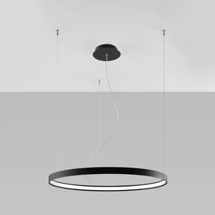 Thoro Rio lampa wisząca LED 80 ring czarna circle TH.101 - Thoro TH.101 - Lampy sufitowe - miniaturka - grafika 2