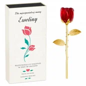 Gadżety dla niej i dla niego - Murrano Kryształowa Róża w Personalizowanym Pudełku KRSZ-RZ-001 - miniaturka - grafika 1