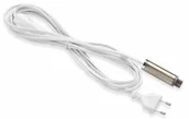 Oprawy, klosze i abażury - Markslojd Expand 107522 Kabel startowy 3,5m wtyczka/gniazdo przyłączeniowe stal - miniaturka - grafika 1