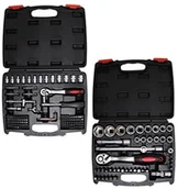 Klucze i nasadki - Kraftmann Harley 174-częściowy komplet calowych kluczy nasadowych - miniaturka - grafika 1