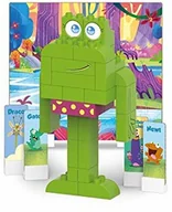 Klocki - B&B BIOBUDDI BiOBUDDi 0152 zestaw Swampies Ribby, biologiczne klocki do wtykania, kompatybilne z innymi markami, wyprodukowane z ekologicznego tworzywa sztucznego, 35 klocków, tło do gry i figurki z kartonu 0152 - miniaturka - grafika 1