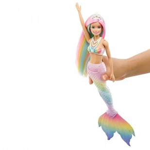 Mattel Lalka Barbie Syrenka Tęczowa Przemiana 1062 - Lalki dla dziewczynek - miniaturka - grafika 6