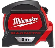 Poziomice, łaty, miary - Milwaukee 48227305 hp5mg/27 Premium-taśma miernicza, magnetyczna, czerwony/czarny 48227305 - miniaturka - grafika 1