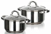 Zestawy garnków i patelni - Banquet zestaw garnków SWING Small 2 szt + pokrywki - miniaturka - grafika 1