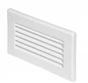 Rury i kanały wentylacyjne - Parkanex Kratka Wentylacyjna Zakończenie Kanału 60X120 Biał - miniaturka - grafika 1