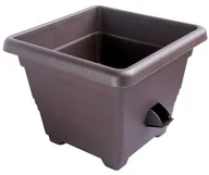 Donice - Plastia Bergamot Donica samonawadniająca 40 x 40 cm brązowy, 40 x 40 cm - miniaturka - grafika 1