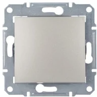 Wyłączniki światła i elektryczne - LEDart 1-biegunowy, Schneider Electric SEDNA SDN0100168, bez ramki, kolor satyna - miniaturka - grafika 1