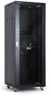 Szafy rack - A-LAN Szafa montażowe SS-32U-600-800-01-C (32U; 19''; 1605mm / 600mm / 800 mm; Szklane; 800 kg; kolor czarny) SS-32U-600-800-01-C - miniaturka - grafika 1