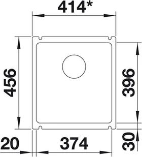 Blanco SUBLINE 375-U magnolia połysk 523727 - Zlewozmywaki - miniaturka - grafika 3